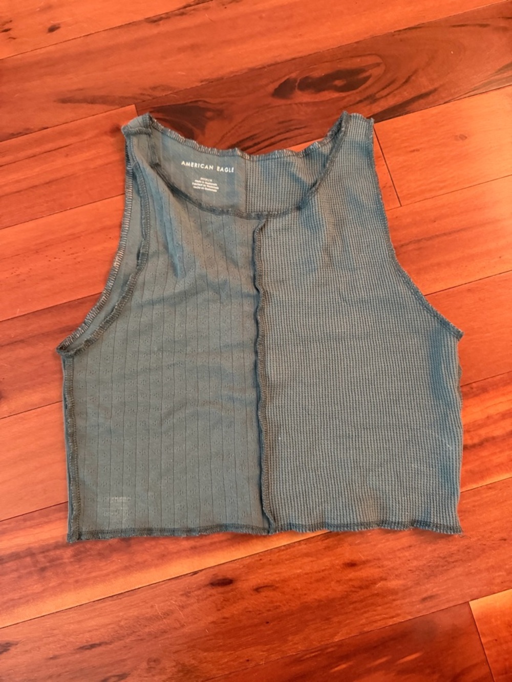 American Eagle Outfitters Women's Green Tank Top